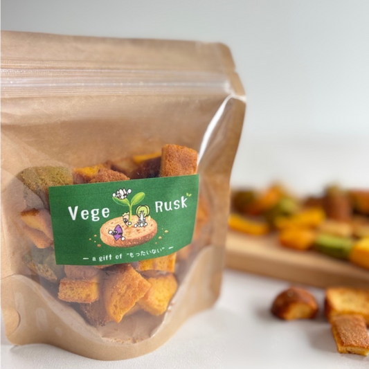 【新商品発売のお知らせ】Vege Rusk ~a gift of “もったいない” ~ が登場しました!