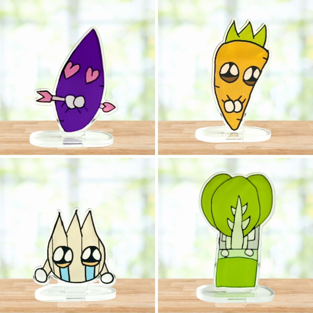 アクリルスタンド オリジナル やさいのキャラクター 障害のある子が描くキャラクター