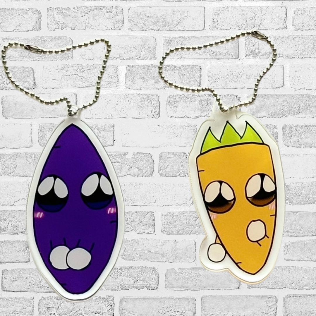 アクリルキーホルダー オリジナル やさいのキャラクター 障害のある子が描くキャラクター