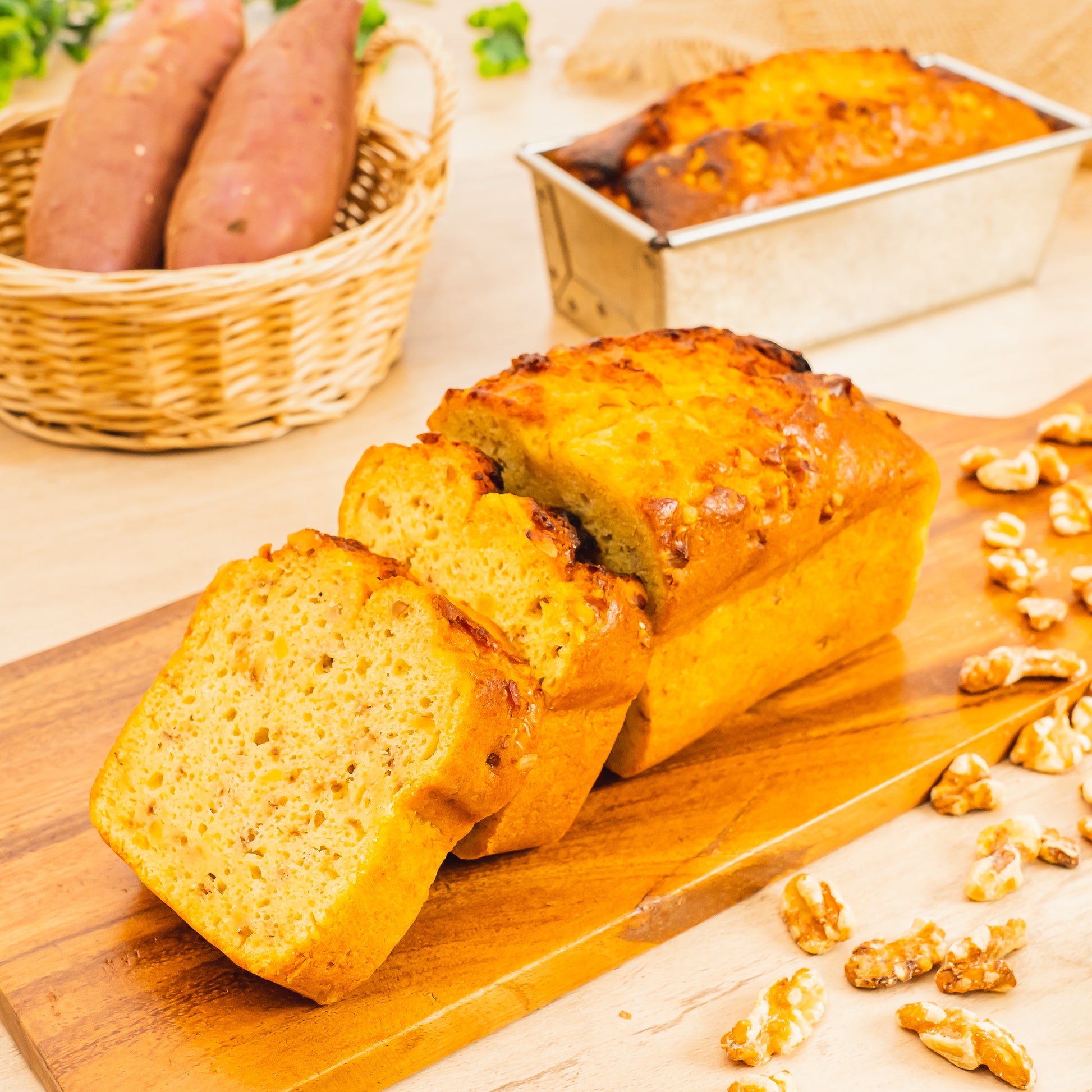 やさいのおやつ パウンドケーキ さつまいも くるみ ホールサイズ しっとりパウンドケーキ