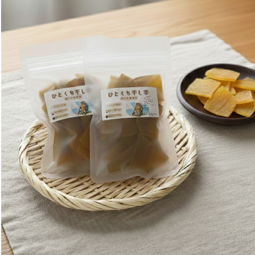 【冬限定】北海道熟成さつまいも 砂糖不使用｜ひとくち干し芋（ハードタイプ）
