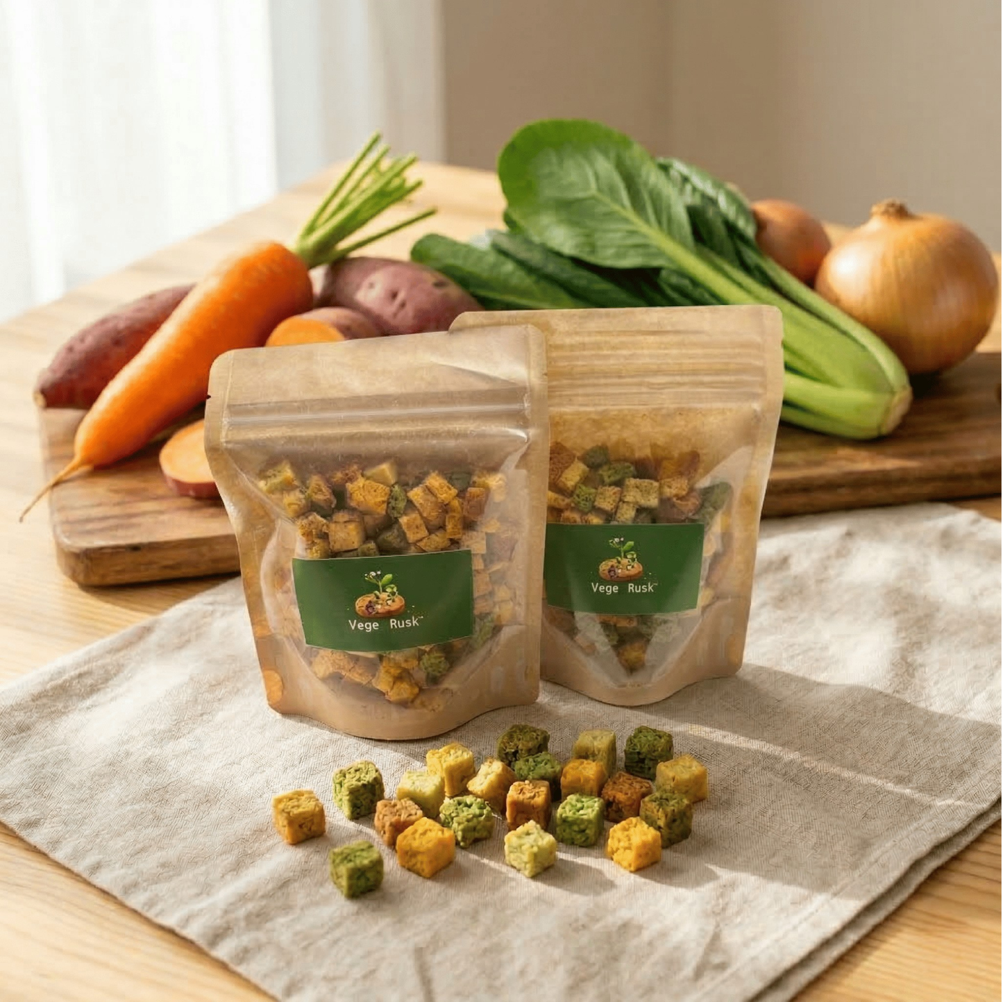 【送料込】北海道野菜のひとくちベジラスクセット
Vege Rusk 〜a gift of もったいない〜