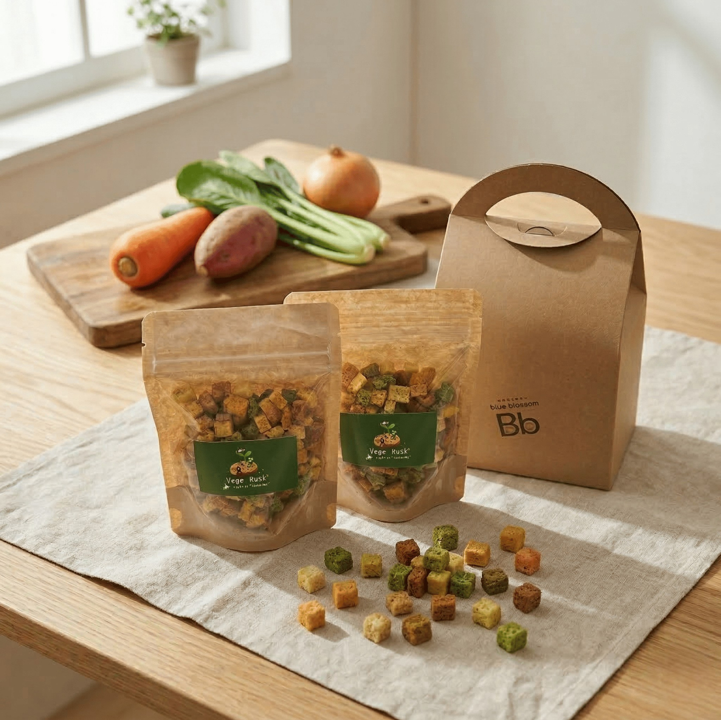 【送料込】北海道野菜のひとくちベジラスクセット
Vege Rusk 〜a gift of もったいない〜